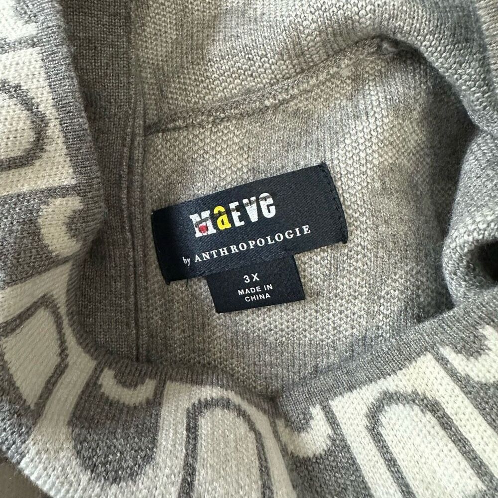 Anthropologie/Maeve The Annalise Mock-Neck Mini Sweater Dress - Picture 9 of 10